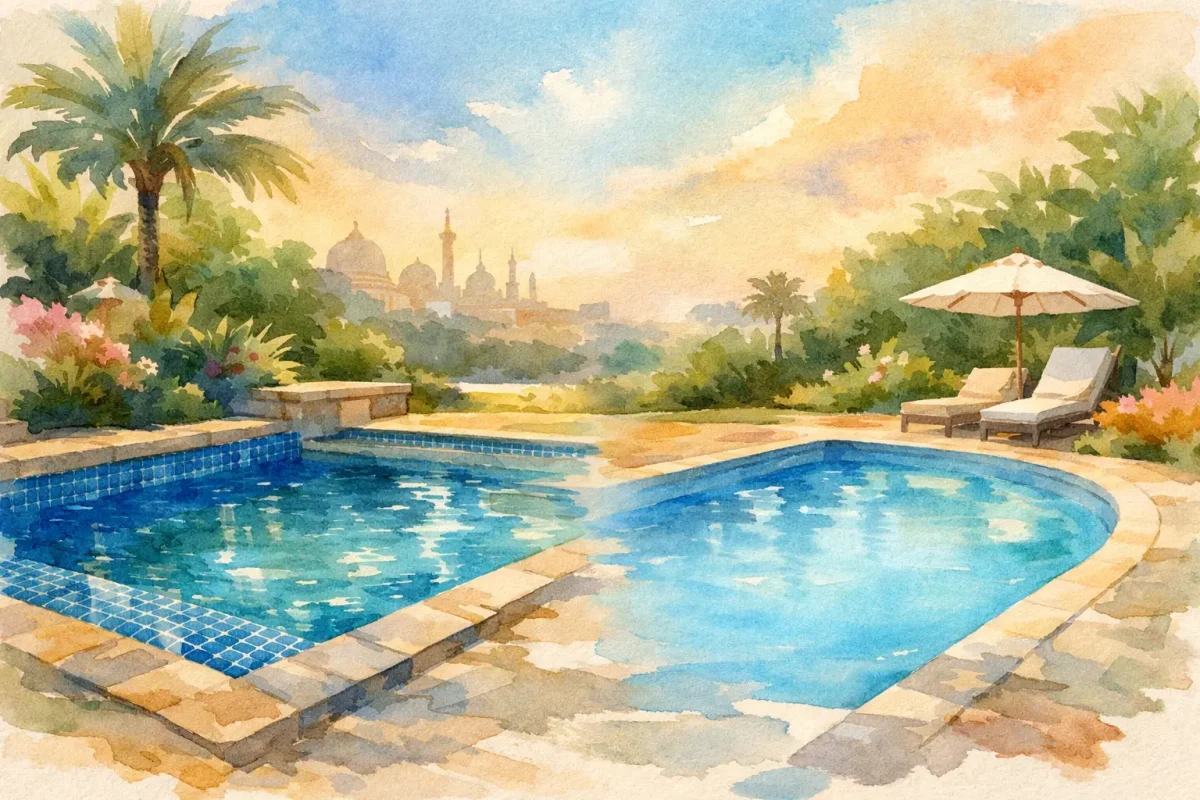مسبح بلاط أم لاينر وأيهما أنسب لبيتك في الرياض؟